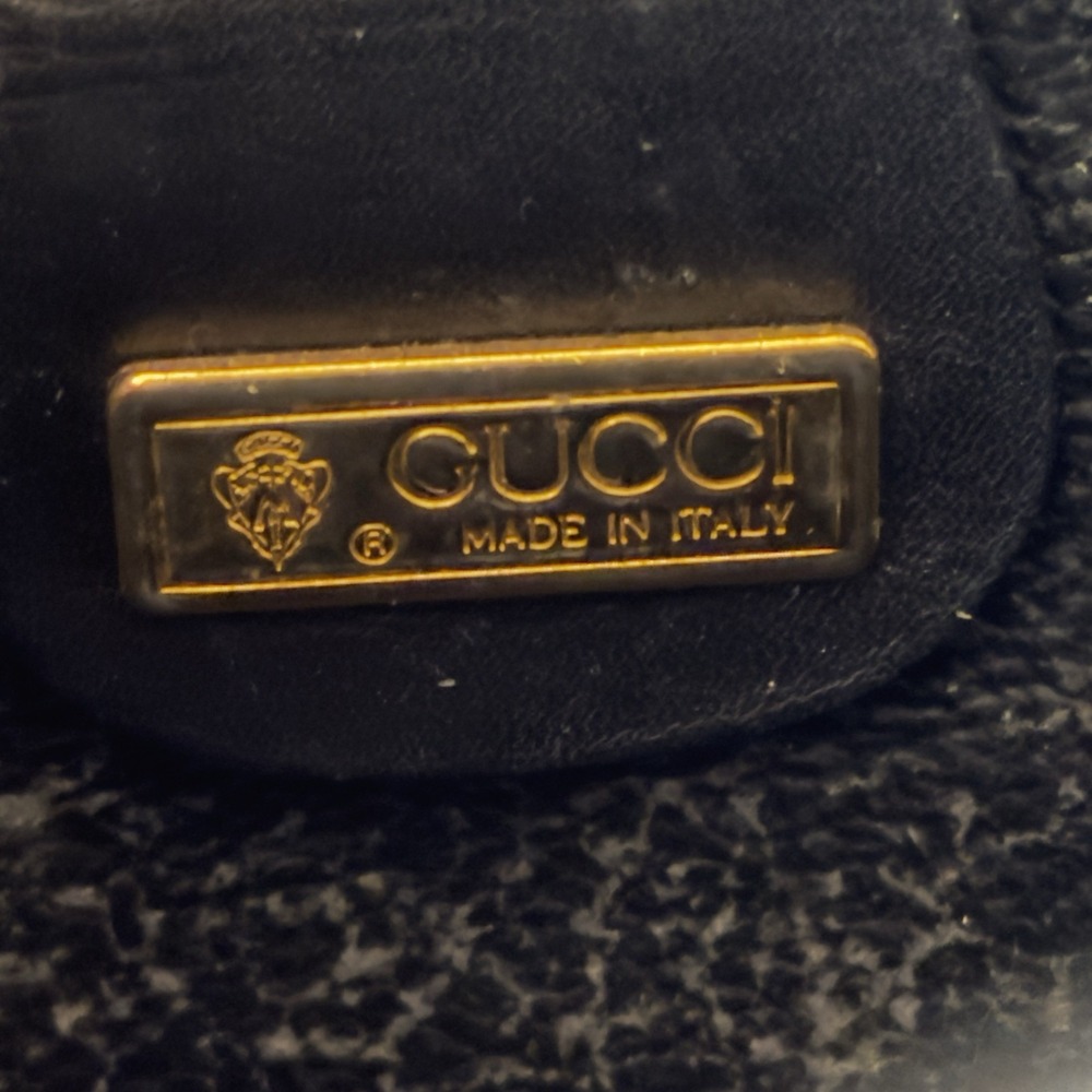 Authentic Vintage 1980s Gucci GG Mini Monogram Round Canteen Crossbody Bag Purse - Picture 8 of 12